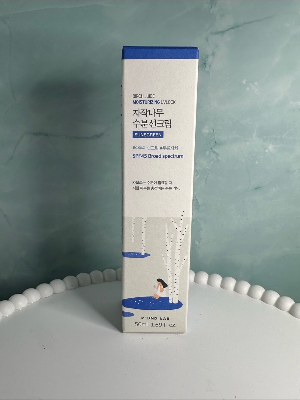 ROUND LAB Birch Juice Moisturizing-UVLOCK Sunscreen SPF45 50ml- Brand New Sealed